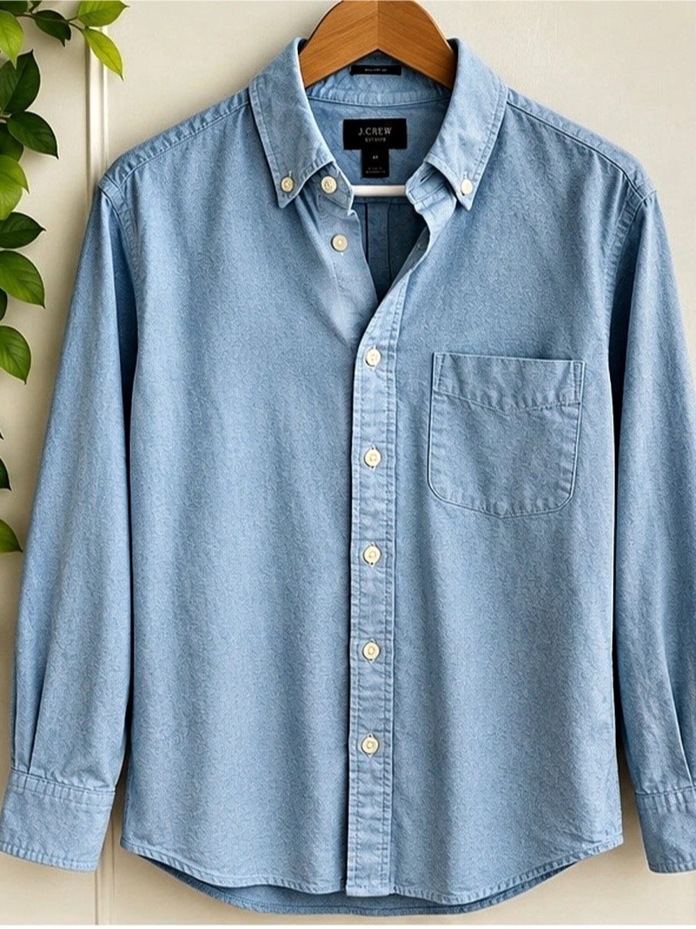 J.Crew Oxford Men’s Medium Light Blue Button Down Shirt Soft Excellent Condition